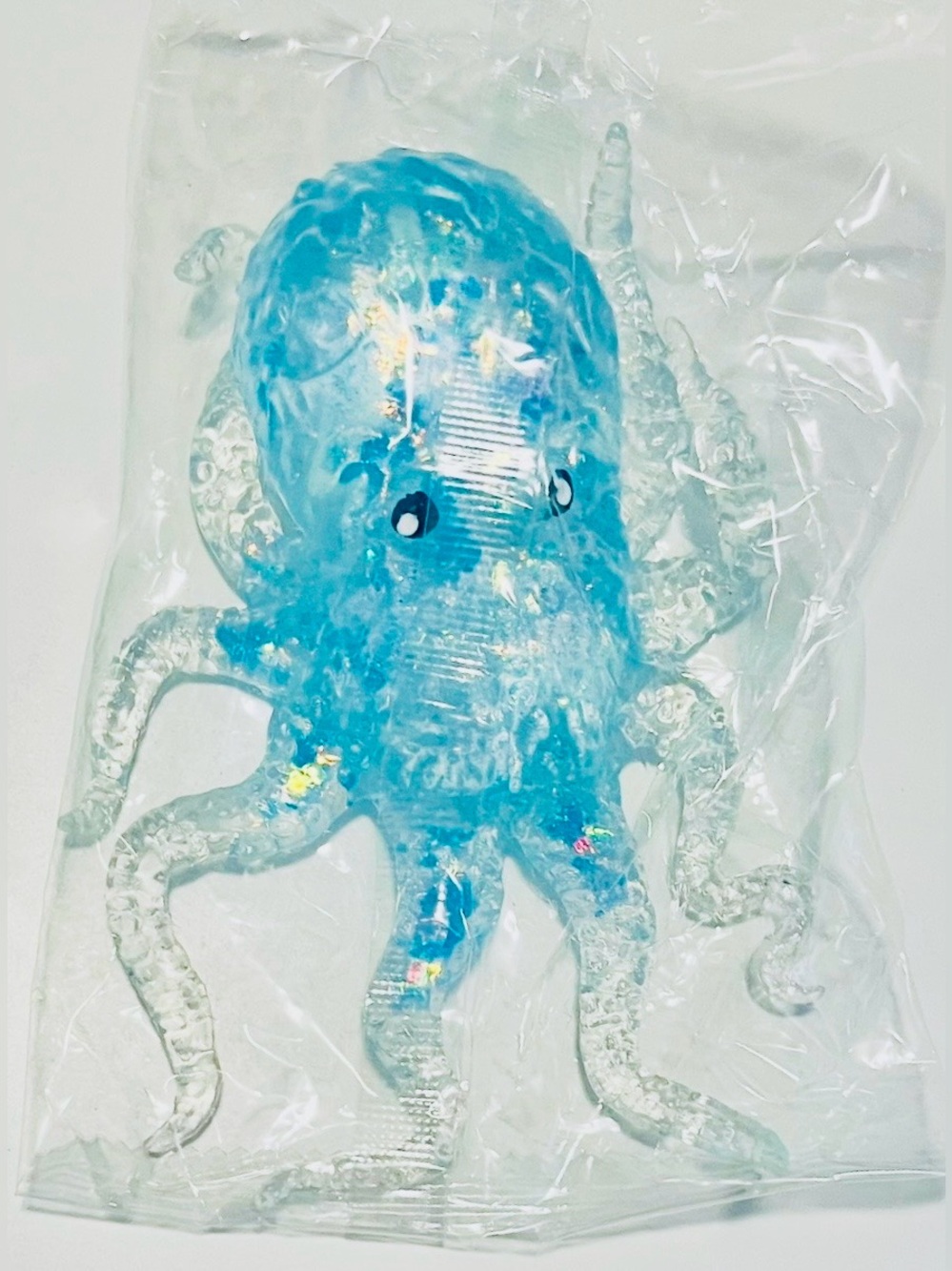 Blue Glitter Octopus Squishy